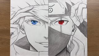 How to Draw Gojo Satoru & Kakashi Hatake | Step-by-Step Anime Drawing Tutorial