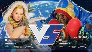 SFV - Mago (Karin) VS mkt-iwate (Balrog) RANKED MATCHES (Season 2.5)