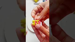 DIY clay french fries 🍟|Clay food|#diyclay #frenchfries #claycraft #shorts #viralshort