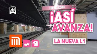 ¡Próxima estación, CHAPULTEPEC! Así AVANZAN las obras de la NUEVA línea 1 del METRO de la CDMX