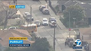 Authorities chasing driver on surface streets in Lakewood area