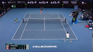 Raonic takes the second set against Djokovic | Australian Open 2021