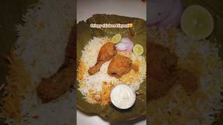 Crispy chicken biryani aa😳🤯#khammam #food #trending #ytshorts #viralvideo #kfc