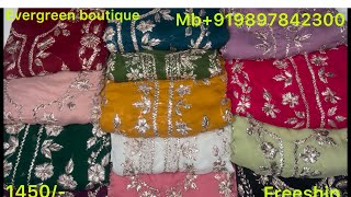 Pakistani gotta work💥chiffon fabric 💥affordable price💥1450/- freeship 💥mb 9897842300