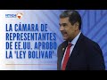 La Cámara de Representantes de EE.UU. aprobó la 'ley Bolívar' en contra de Maduro