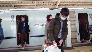 2019年12月28日みずほ607号自由席混雑率は高くなく少々遅れて発車【2019年年末年始帰省ラッシュ企画第１弾】