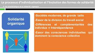 Le processus d'individualisation et l'évolution des formes de solidarité