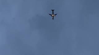 Frontier Airbus A320-214 (F92520, N229FR) landing at ISP Airport over my house from MCO