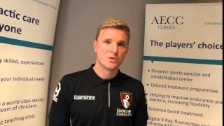 AFC Bournemouth Manager, Eddie Howe and the AECC partnership