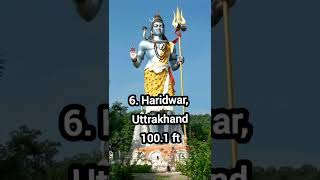 Top 10 tallest Lord Shiva statues in India #shorts #youtubeshorts