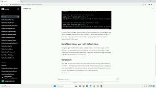 python dictionary get default value