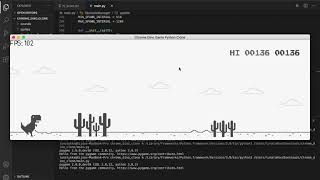 Google Chrome Dinosaur Game Clone in Python