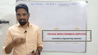 voltage series feedback amplifier input resistance and output resistance with feedback in telugu