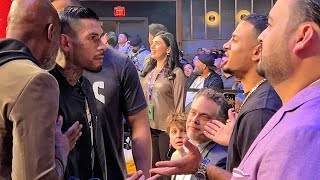 Arnold Barboza CONFRONTS Rolly Romero! Verbal exchange OCCURS after fight!