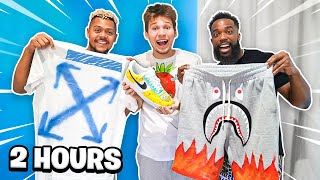 2HYPE 2 HOUR CUSTOM OUTFIT DIY CHALLENGE!