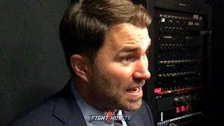 EDDIE HEARN "THERES NO FIGHT THAT COMPARES, GENNADY GOLOVKIN HAS TO FIGHT CANELO" - CANELO VS GGG 3