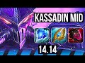 KASSADIN vs SMOLDER (MID) | 67% winrate, 6 solo kills, 10/2/5, Legendary | EUNE Master | 14.14