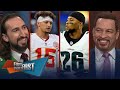 Eagles beat Rams, Saquon Barkley in MVP talks, Chiefs ‘want blowouts’ | NFL | FIRST THINGS FIRST