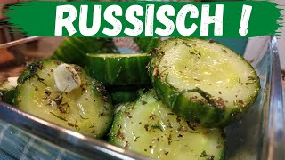 Komkommers 🥒 Licht gemarineerd in een zakje | Russisch recept