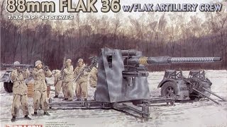 In-Box Kit Review: Dragon's 88mm FlaK36 w/Flak Artillery Crew (6260)