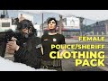 MAXIMUM POLICE/SHERIFF EUP FEMALE CLOTHES PACK - FIVEM GTA V