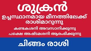 ചിങ്ങം രാശി : ശുക്രന്റെ രാശിമാറ്റം നിങ്ങളില്‍ ചെലുത്തുന്ന പ്രഭാവങ്ങള്‍ .