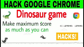 Hack Dino Game | Chrome Dino Game Hack | Learn Hacking using Python Code.