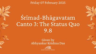 07Feb2025 | SB 3.9.8 | Abhyankar Krishna Dāsa