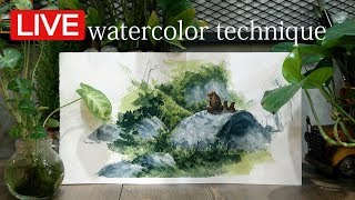 따라해보세요-불투명수채화-Watercolor Painting-Watercolor Tutorial-watercolor illust-Watercolor Demonstration