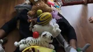 Allu Arjun Playing with Toys at Home - www.Mirchi9.com