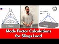 Mode Factor Calculations for Slings Load (Uniform Load Method)