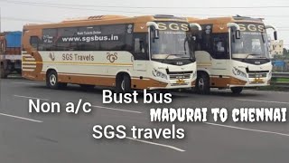 madurai to chennai best non ac bus sgs travels #trending #bus