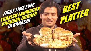 Turkish Lahmacun And Chandan Burger | Party Platter | Turkish Pizzeria | KHAAPA