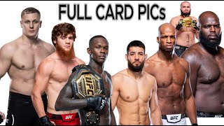 Full Card Predictions and Breakdown for UFC Fight night Adesanya vs Imavov