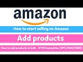 Sell on Amazon  - add products in bulk   - GTIN Exemption Interactive listing error 5461 Easy list