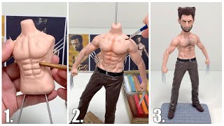Wolverine made from polymer clay, sculpture timelapse【Clay Artisan JAY】#shorts