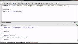 Writing a Simple Factorial Program Python 2