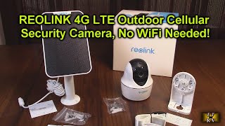 REOLINK 4G LTE Outdoor Cellular Security Camera, Pan/ Tilt, Wireless Solar, 2K HD No WiFi REVIEW