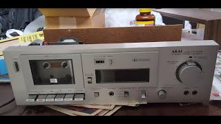 1980 Akai CS-M02 cassette deck - First look