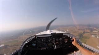 VFR flight from Germany to France with a SF25C (TMG)