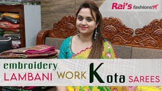 Embroidery And Lambani Work Kota Sarees Collection (20th January 2025) - 23JNV