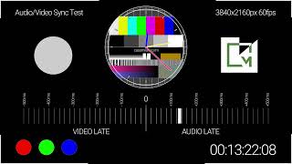 Audio Sync Test (60fps) - 45min for Longer Tests