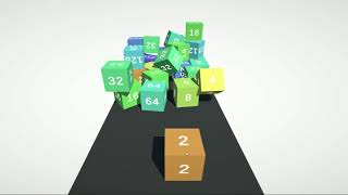 2048 3d game made with Unity