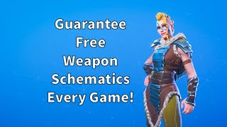 The best and easiest way to get weapon schematics in every game you play in Fortnite Save The World