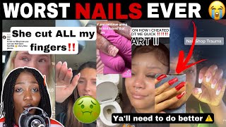 MERCY! 😱 WOMEN SHARE WORST NAIL SALON HORROR STORIES: NAIL SHOP EXPERIENCE GONE WRONG |TIK TOK COMP