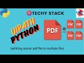 Split Pdf files with Uipath and Python