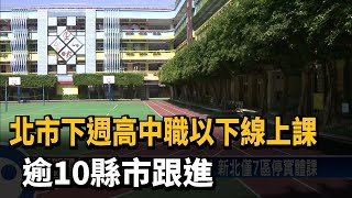 北市下週高中職以下線上課 逾10縣市跟進－民視台語新聞