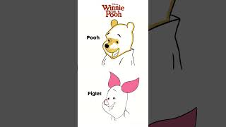 How to draw Winnie the Pooh and Piglet - Easy Drawing