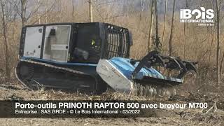 Puissance et efficacité du Rapotor 500 pour un chantier de broyage d’un taillis en bord de rivière