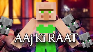 Aaj ki Raat - Minecraft funny Animation | Minecraft Animation | Stree 2 song